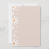 Invitation Élégant bébé marguerrier dans le Baby shower en fl (Dos)