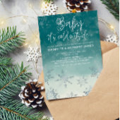 Invitation Elégant Bébé Son froid Baby shower extérieur