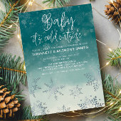 Invitation Elégant Bébé Son froid Baby shower extérieur