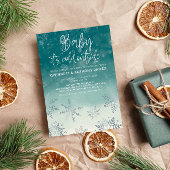 Invitation Elégant Bébé Son froid Baby shower extérieur