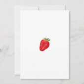 Invitation Elégant Berry First Red Strawberry 1er anniversair (Devant)