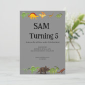 Invitation Elegant Birthday Card (Debout devant)