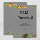 Invitation Elegant Birthday Card (Devant / Derrière)