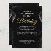 Invitation Elegant Birthday Card – Stylish CUSTOMIZABLE CARD. (Devant / Derrière)