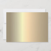 Invitation Elégant Black and Gold 50e anniversaire (Dos)