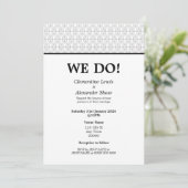 Invitation Elegant Black and White Art Deco Style (Debout devant)
