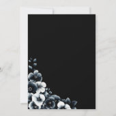Invitation Elegant Black and White Floral Wedding (Dos)