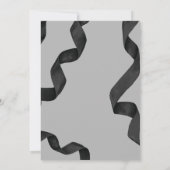 Invitation Élégant Black Bow Graduation Party (Dos)