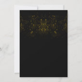 Invitation Elegant Black & Gold Birthday Party (Dos)