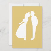 Invitation Élégant Black Gold Confetti Balloons Mariage photo (Dos)