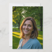 Invitation Elegant Black Gold Glitter 49th Birthday Photo (Dos)