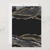Invitation Elegant Black & Gold Marble Graduatio Party (Dos)