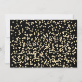 Invitation Élégant Black Gold Script 4 Photo Graduate (Dos)