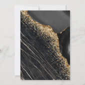 Invitation Élégant Black Marble Law School Parti de Graduatio (Dos)