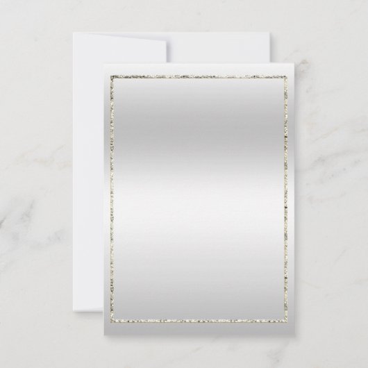 Invitation Elégant Black & Silver Jewel Bow Anniversaire (Dos)