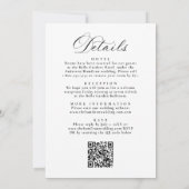 Invitation Elegant Black Victorian Floral All in One Wedding (Dos)