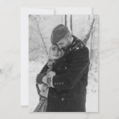 Invitation Elegant Black & White Classic Photo Wedding  (Dos)