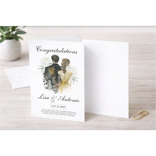 Invitation Elegant Black & White Minimalist Wedding