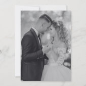 Invitation Elegant Black & White Wedding (Dos)