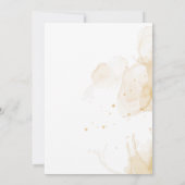 Invitation Élégant blanc floral vert Feuille Script Mariage (Dos)