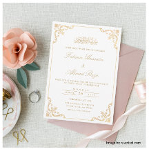 Élégant blanc Nikah Mariage musulman islamique