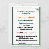 INVITATION ÉLÉGANT BLANC PERSONNALISABLE MODERNE DE MARQUE VÉ (Devant)