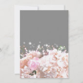 Invitation Elégant blanc roses bébés respirer nuptiale douche (Dos)