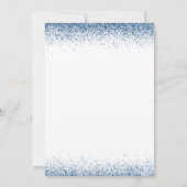 Invitation Élégant bleu joint photo de graduation (Dos)