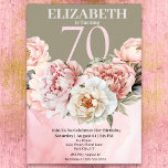 Invitation Elégant Bleu rose Peony 70e anniversaire<br><div class="desc">Elégante Fleur de pivoine rose Bleu 70e Invitation Anniversaire Pour Femmes. Il Est Facile De Changer L'Exemple De Texte En Vous Propre En Cliquant Sur Personnaliser. Cliquez Sur Personnaliser/Modifier Avec L'Outil De Création Pour Modifier Le Type De Police, La Couleur De Police, La Taille De Police, Ou Pour Ajouter/Supprimer/Modifier Le...</div>
