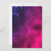 Invitation Elégant bleu vert faux Parties scintillant Noël (Dos)