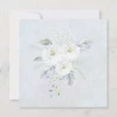 Invitation Elegant Blue and White Floral Bridal Shower (Dos)