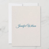 Invitation Elegant Blue Bow Twenty-One Birthday (Dos)