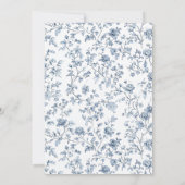 Invitation Elegant Blue Chinoiserie Wedding (Dos)