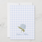Invitation Elegant Blue Hydrangea Bridal Shower (Dos)