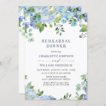 Invitation Elégant Blue Hydrangea Floral REHEARSAL DINNER<br><div class="desc">Elégant Blue Hydrangea Floral REHEARSAL DÎNER Invitation. Pour plus de personnalisation,  cliquez sur le lien "customiser plus" et utilisez notre outil de conception pour modifier ce modèle. Si vous avez besoin d'aide ou d'articles correspondants,  veuillez me contacter.</div>