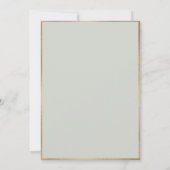 Invitation Elegant Blue Hydrangeas Sage Vintage Wedding (Dos)