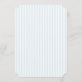 Invitation Elegant Blue & Sage Striped Wedding (Dos)