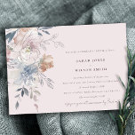 Invitation Elégant Blush Aquarelle Floral Dîner de répétition<br><div class="desc">Si vous avez besoin d'une personnalisation supplémentaire,  n'hésitez pas à m'envoyer un message sur yellowfebstudio@gmail.com .</div>