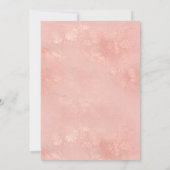 Invitation Elégant Blush Damask Rococo Fête des mariées (Dos)