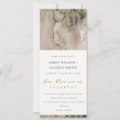 INVITATION ÉLÉGANT BLUSH DUSKY ROSE GOLD AGATE VOW RENOWAL (Devant)