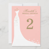 Invitation Elégant Blush et Gold Mariage Fête des mariées de  (Devant)