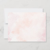 Invitation Elegant Blush Floral Wedding RSVP Card (Dos)