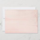 Invitation Élégant Blush Mariage Dîner de répétition Invitati (Dos)