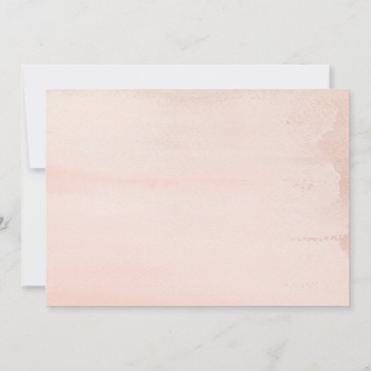 Invitation Élégant Blush Mariage Dîner de répétition Invitati (Dos)