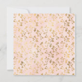 Invitation Élégant Blush Pink Gold Sweet 16 (Dos)