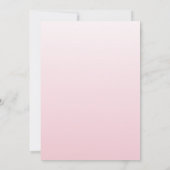 Invitation Elegant Blush Pink Gradient Script Sweet Sixteen (Dos)