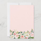 Invitation Elégant Blush Pink Green Or Floral Quinceañera (Dos)