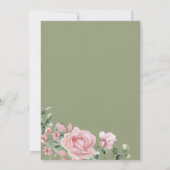 Invitation Elegant Blush Pink Roses 95th Birthday Party (Dos)