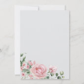 Invitation Elegant Blush Pink Roses Bridal Shower (Dos)