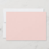 Invitation Elégant Blush rose Floral Fête des Mères Brunch (Dos)